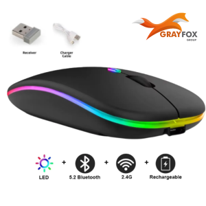 mouse recargable rgb