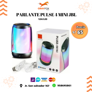 parlante pulse 4 mini jbl