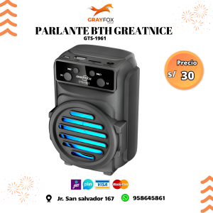 parlante portÁtil bth greatnice gts 1961