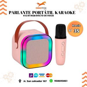 parlante karaoke bth k12