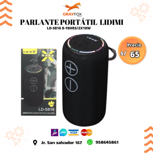 parlante portÁtil lidimi ld s816