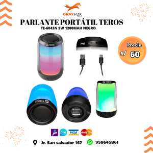 parlante portÁtil teros te 6043n