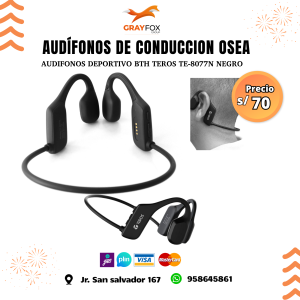 audÍfonos deportivo de conduccion osea teros