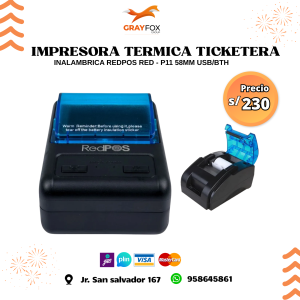 impresora termica ticketera inalambrica redpos