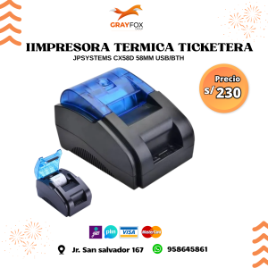 iimpresora termica ticketera jpsystems
