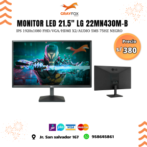 monitor led 21.5" lg 22mn430m b