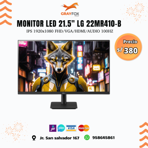 monitor led 21.5" lg 22mr410