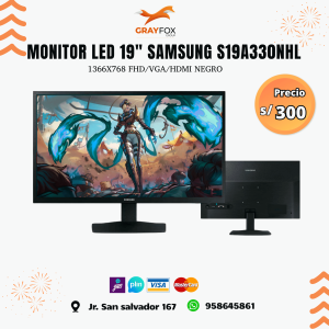 monitor led 19" samsung s19a330nhl