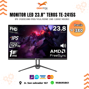 monitor led 23.8" teros te 2415s