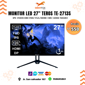 monitor led 27" teros te 2713s