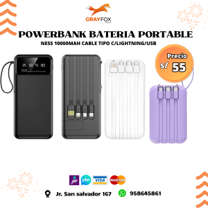 powerbank bateria portable ness