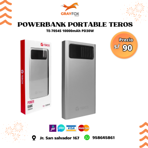 powerbank bateria portable teros te 7054s