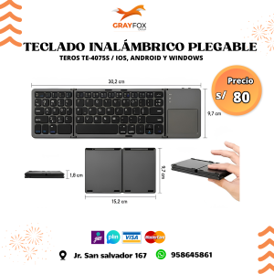 teclado inalÁmbrico plegable